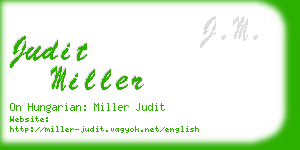 judit miller business card
